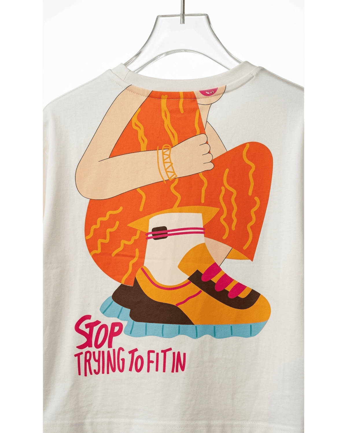 The 'Stop Trying' Graphic Box Tee