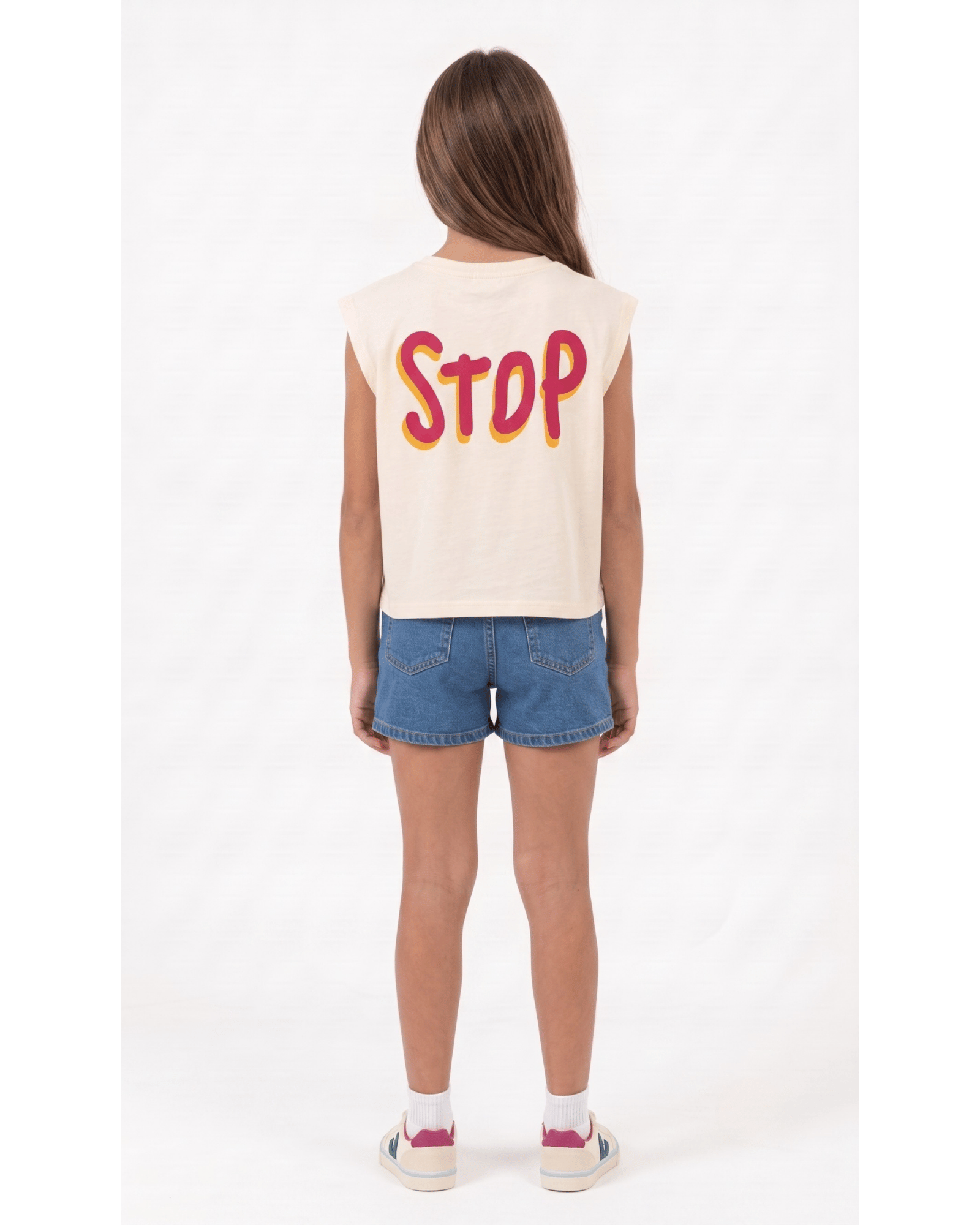 The Box-Fit Graphic Sleeveless Top