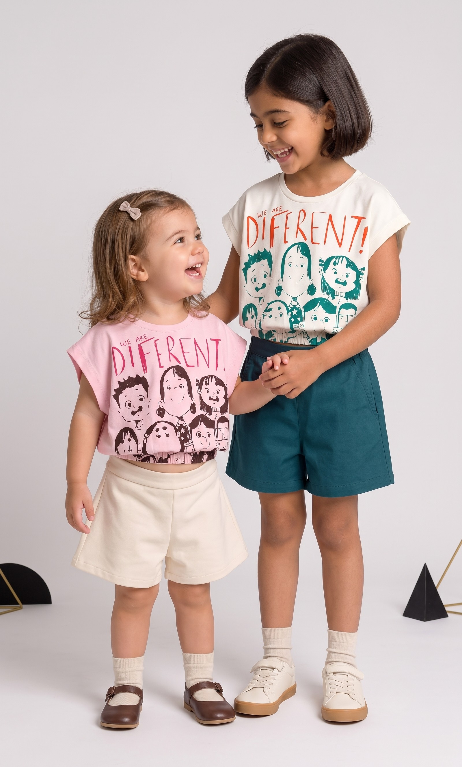 The 'We Are Different' Blouson Crop Tee