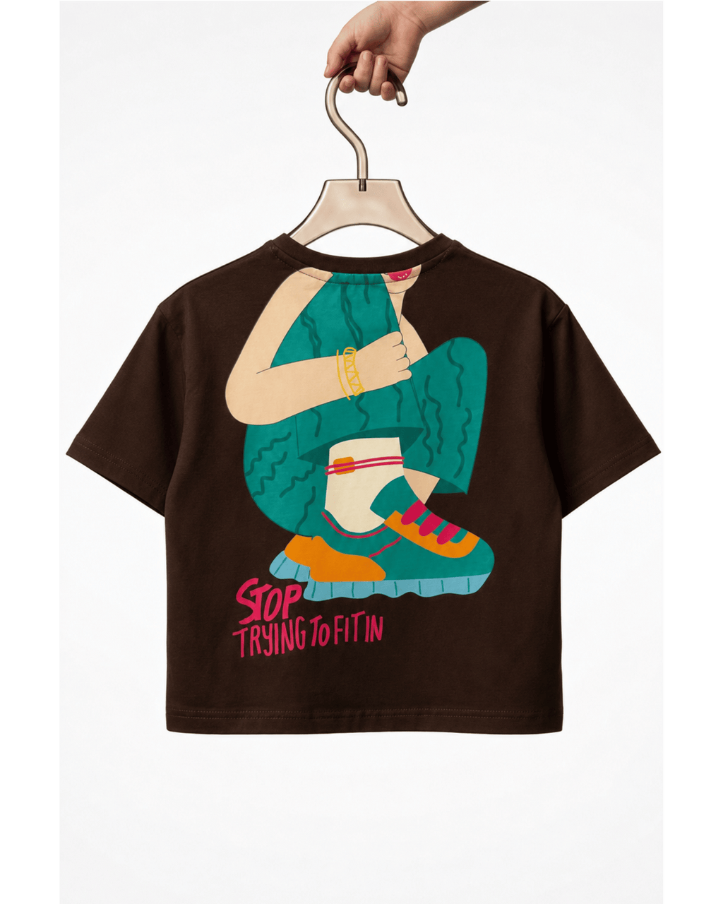 The 'Stop Trying' Graphic Box Tee
