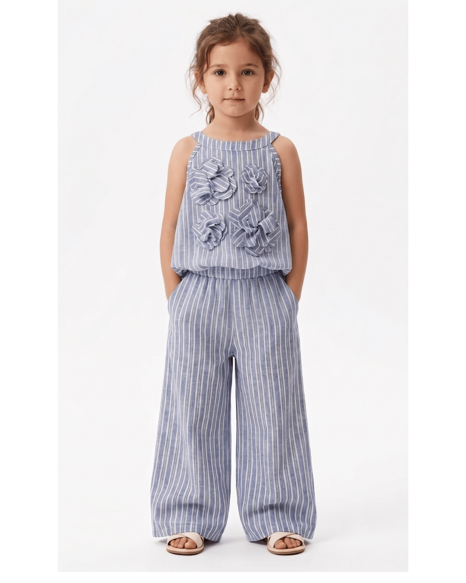 The Rosette Striped Two-Piece Set