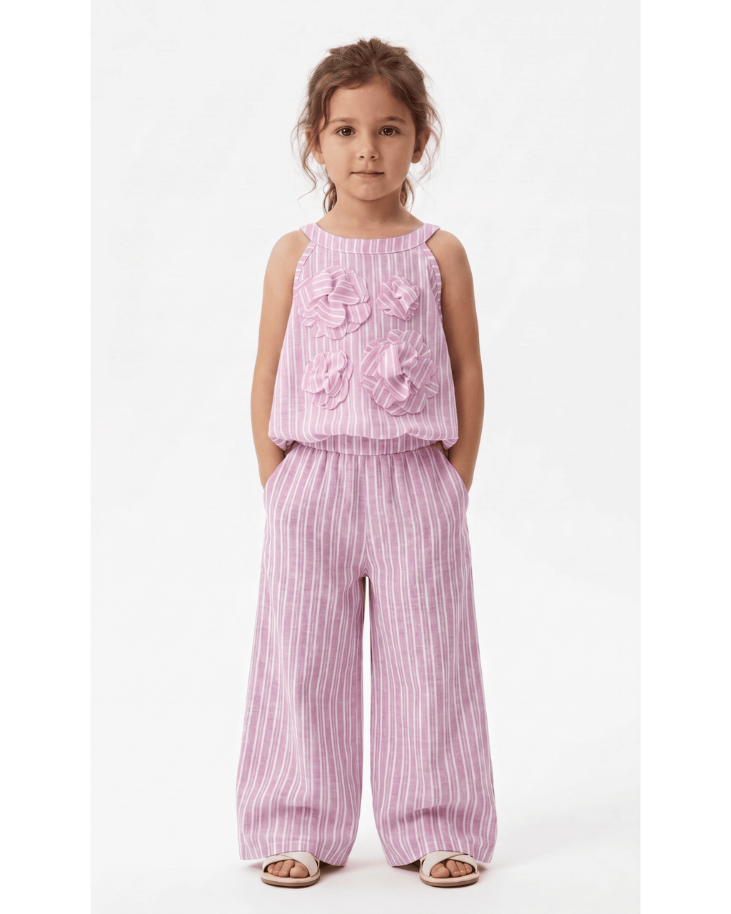 The Rosette Striped Two-Piece Set