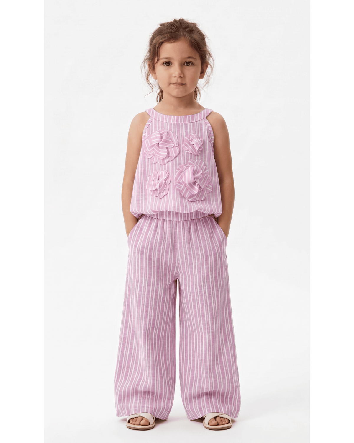 The Rosette Striped Two-Piece Set