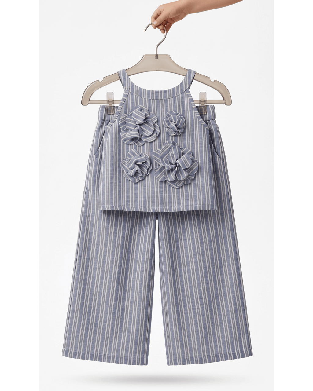 The Rosette Striped Two-Piece Set