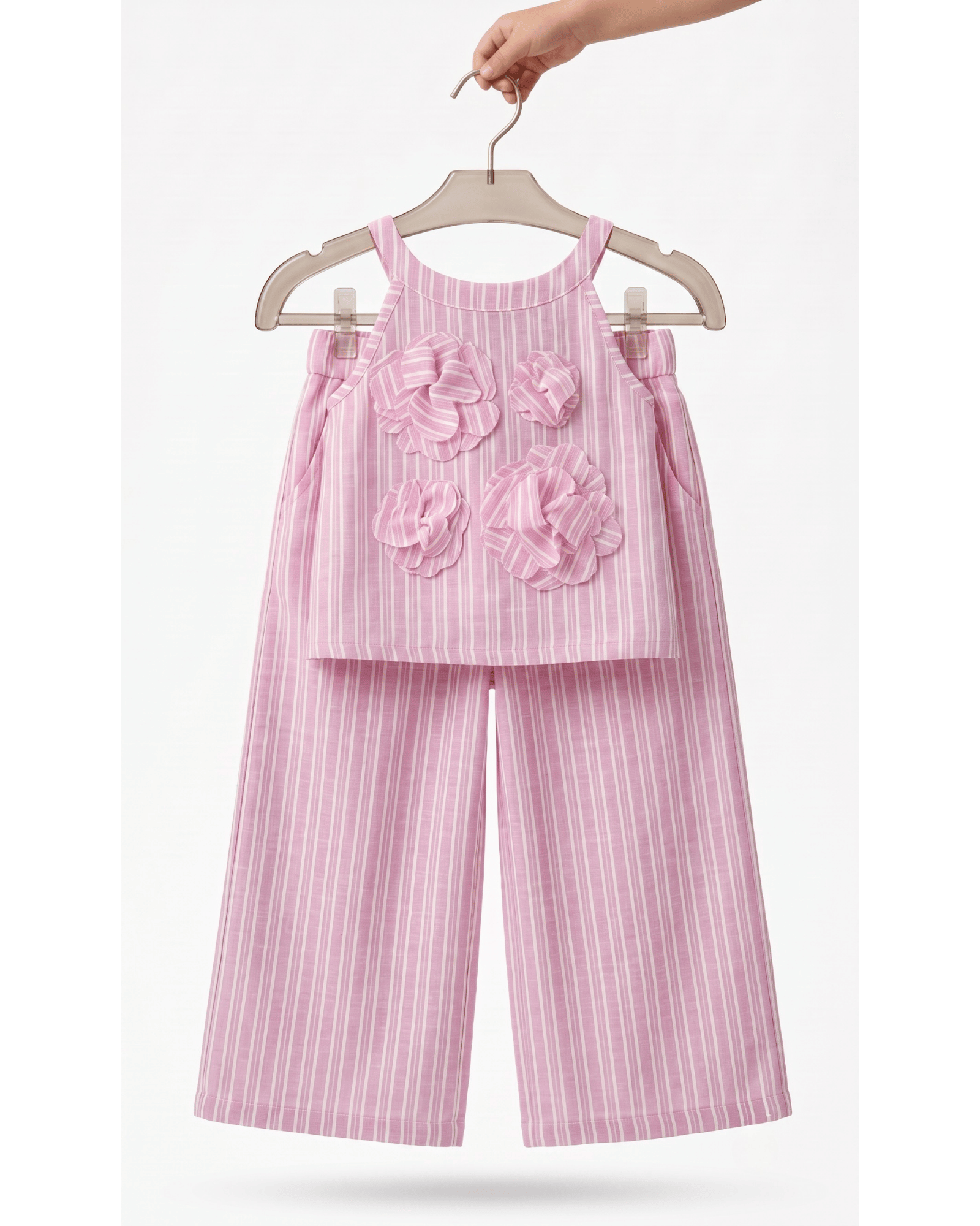 The Rosette Striped Two-Piece Set