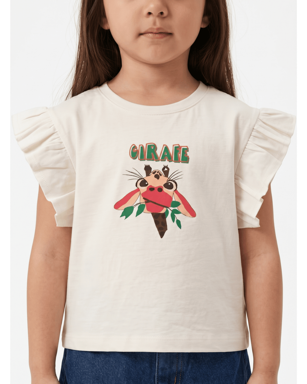 The Ruffled Giraffe Graphic Box Tee